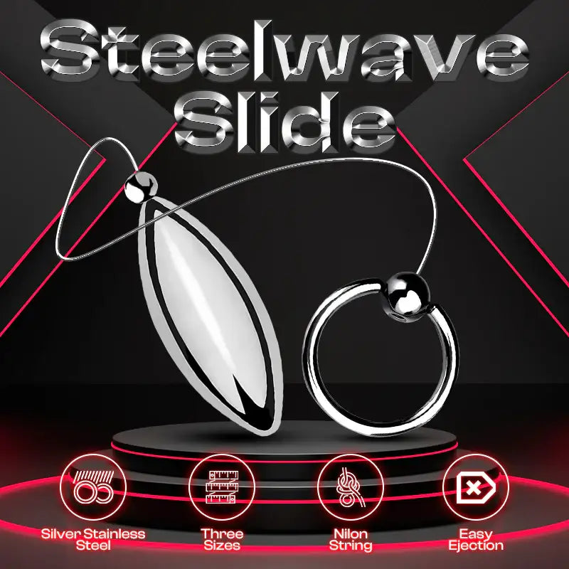Steelwave Slide - Stainless Steel Weighed Urethral Soundings - Frisky Business Adult Sex Toys Shop
