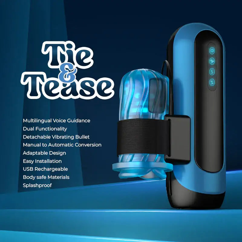 Tie & Tease – Automatic Man Masturbator - Frisky Business Adult Sex Toys Shop