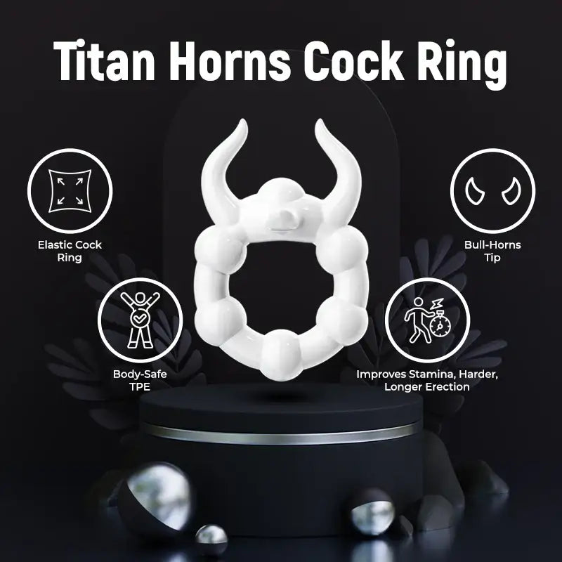 Titan Horns Cock Ring - Frisky Business Adult Sex Toys Shop