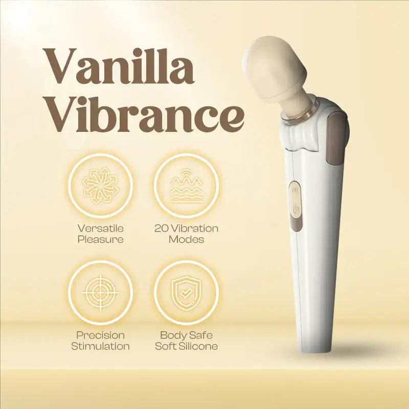 Vanilla Vibrance- Wand Vibrator - Frisky Business Adult Sex Toys Shop