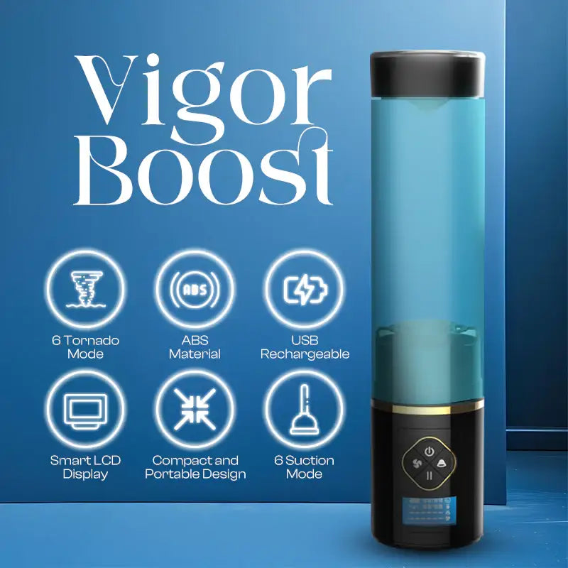 Vigor Boost – Automatic Penis Pump with Water Tornado Mode - Frisky Business Adult Sex Toys Shop