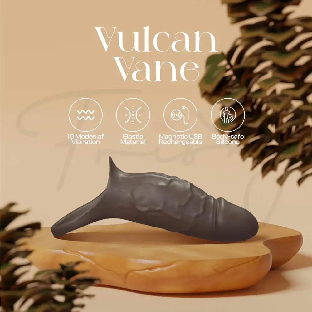 Vulcan Vane – Vibrating Male Enlargement Realistic Penis Sleeve - Frisky Business Adult Sex Toys Shop