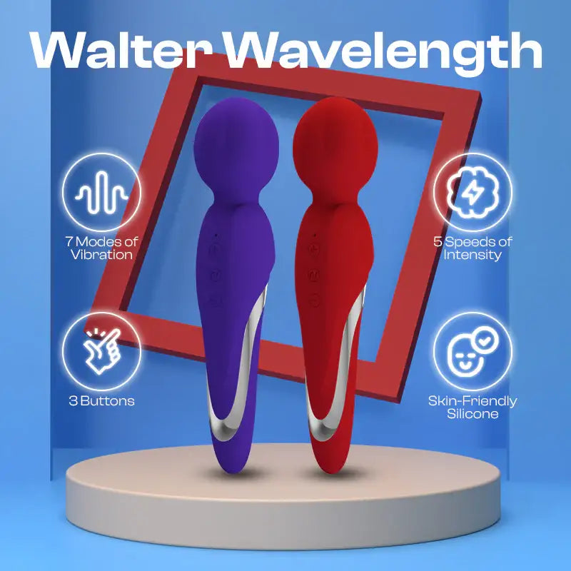 Walter Wavelength - Female Wand Vibrator - Frisky Business Adult Sex Toys Shop