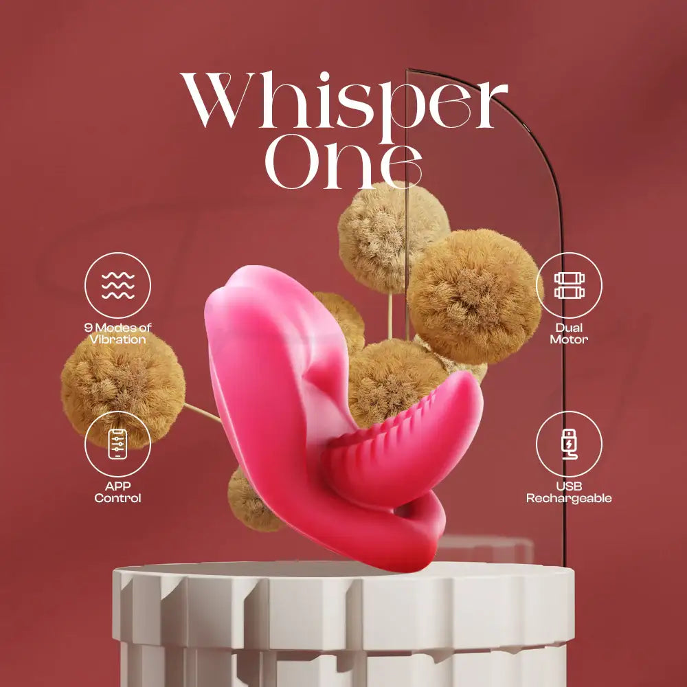 Whisper One – APP Control Wearable Tongue G-Spot Vibrator - Frisky Business Adult Sex Toys Shop