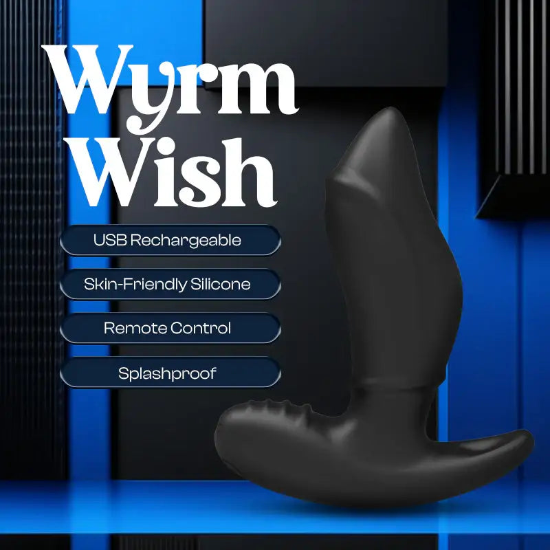 Wyrm’Wish– Vibrating Butt Plug with Remote Control - Frisky Business Adult Sex Toys Shop