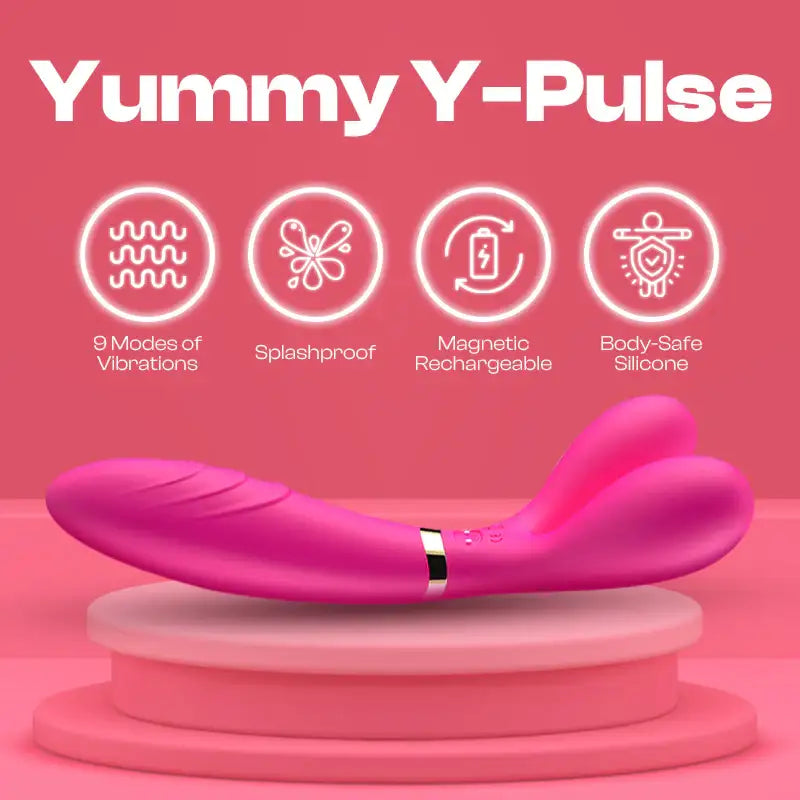 Yummy Y-Pulse – Wand Vibrator - Frisky Business Adult Sex Toys Shop