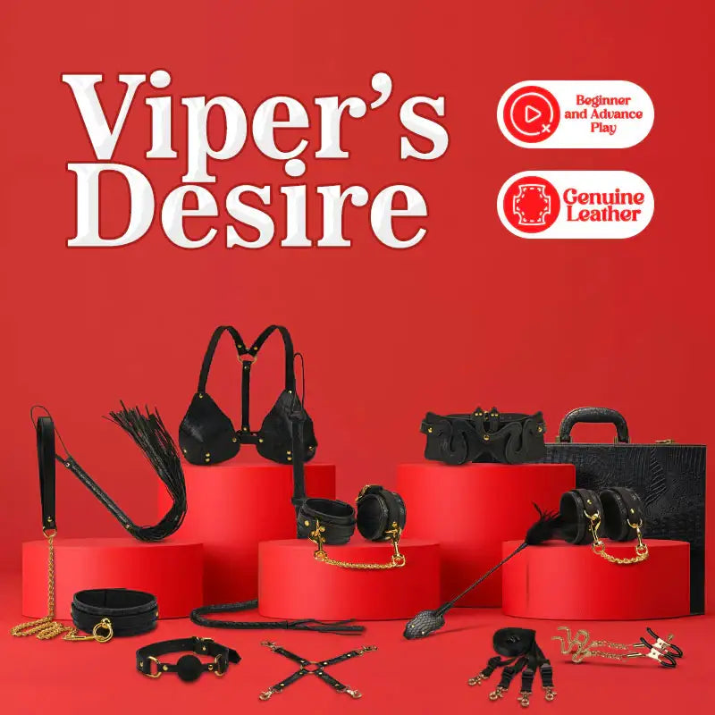 Viper's Desire 14-Piece BDSM Kit - Frisky Business Adult Sex Toys Shop