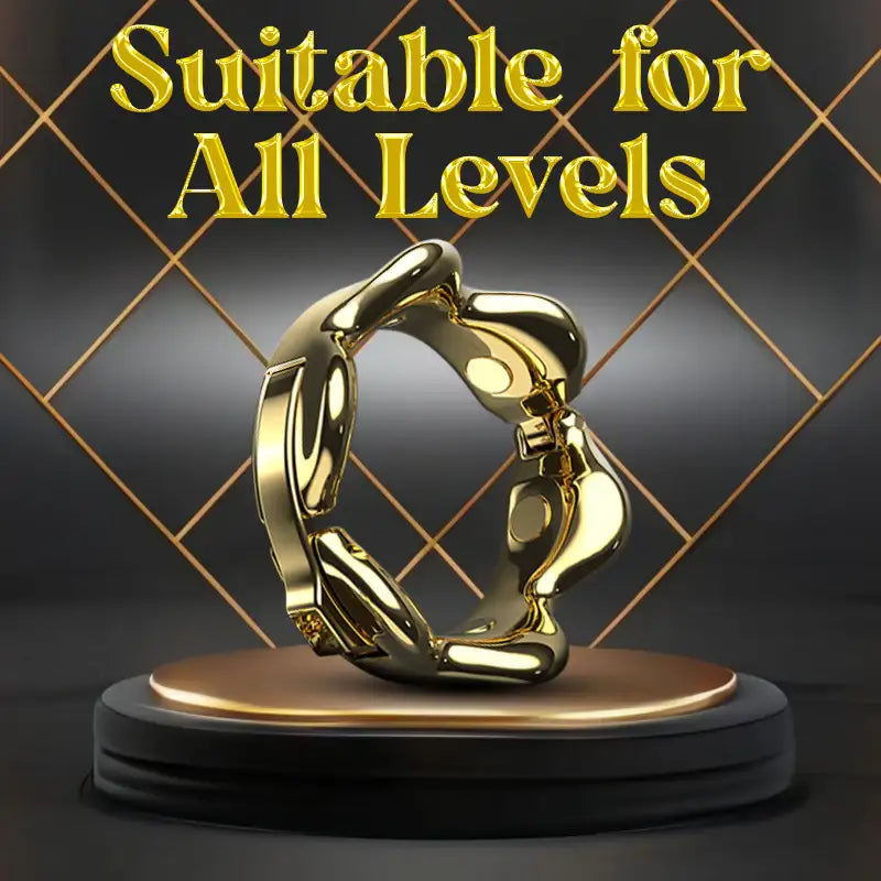 Golden Enthrall - Adjustable Zinc Alloy Cock Ring - Frisky Business Adult Sex Toys Shop