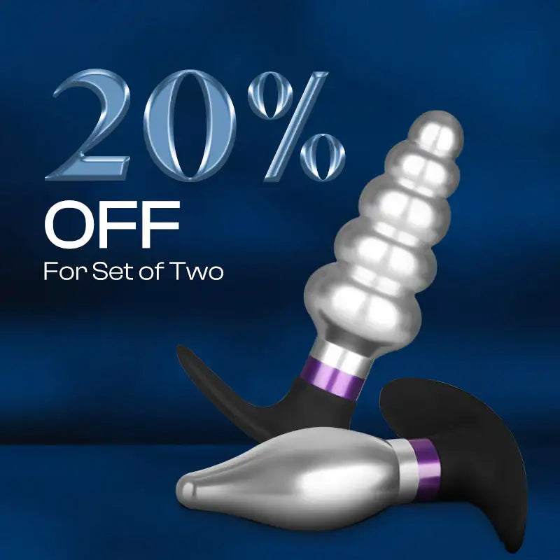 Metallic Moan – Metal Butt Plug - Frisky Business Adult Sex Toys Shop