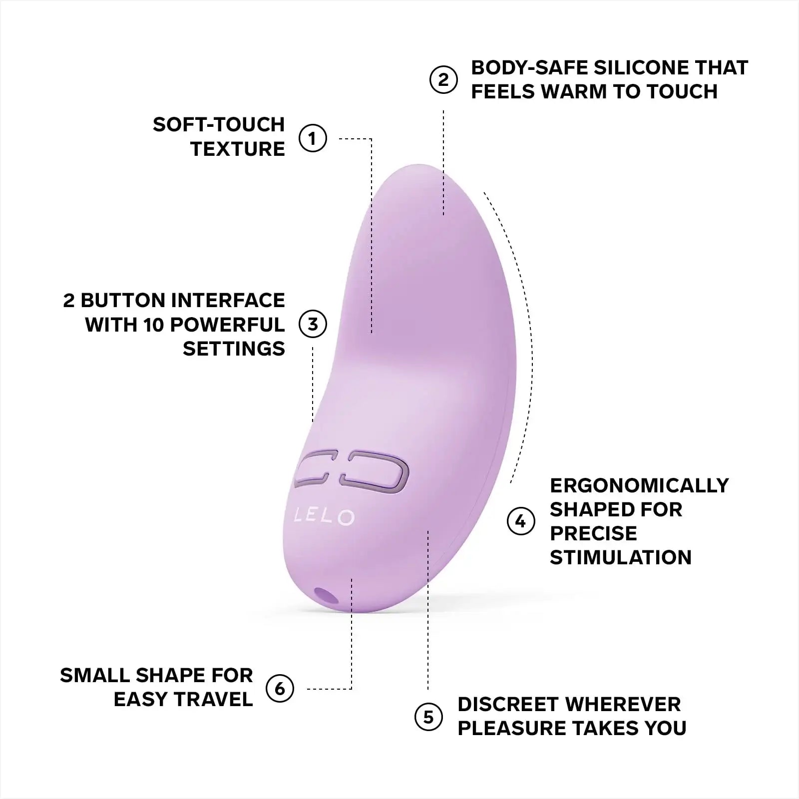 LELO - Lily 3 Mini Vibrating Personal Massager - Calm Lavender - Frisky Business Adult Sex Toys Shop