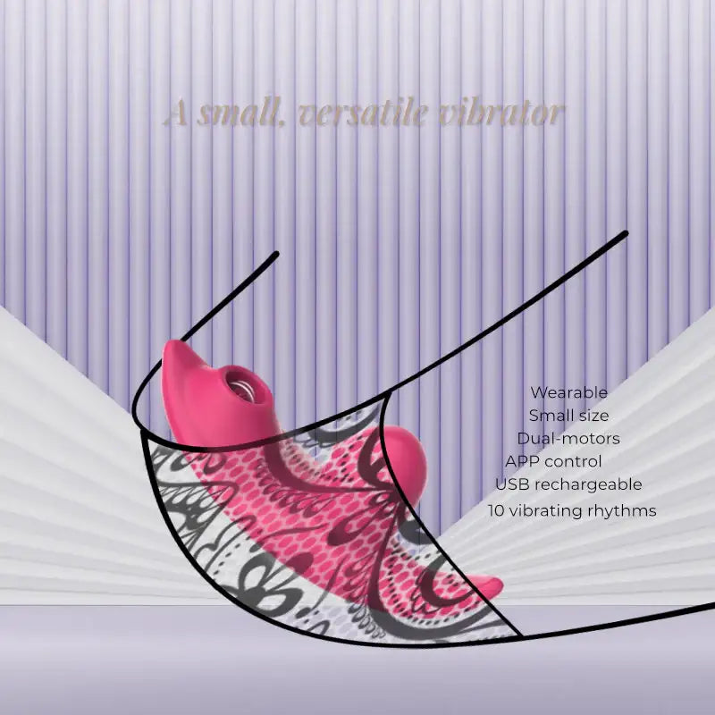 Harmony Wave - Wearable APP Dual Motor Clitoral Vibrator With Light Penetration - Frisky Business Adult Sex Toys Shop