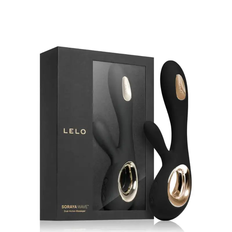 LELO Soraya Wave™ vibrating massager sleek wearable body whisper quiet motor premium black finish Singapore