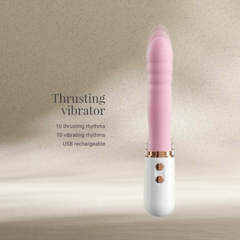 Pink Purr Thruster - Powerful Thrusting Vibrator - Frisky Business Adult Sex Toys Shop