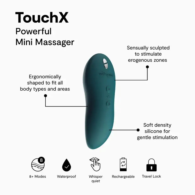 We-Vibe Touch X Green Velvet compact discreet wearable vibrator for personal pleasure Singapore