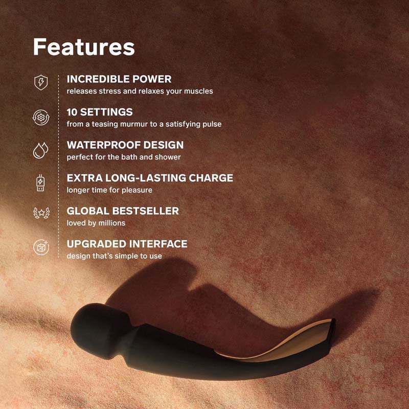 LELO - Smart Wand 2 - Large - Black - Frisky Business Adult Sex Toys Shop