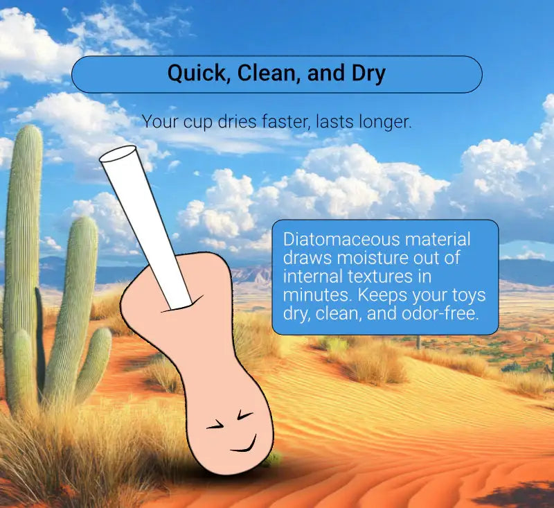 Drying Rod for Masturbators – Antibacterial, Reusable, Fast-Drying - Frisky Business Adult Sex Toys Shop