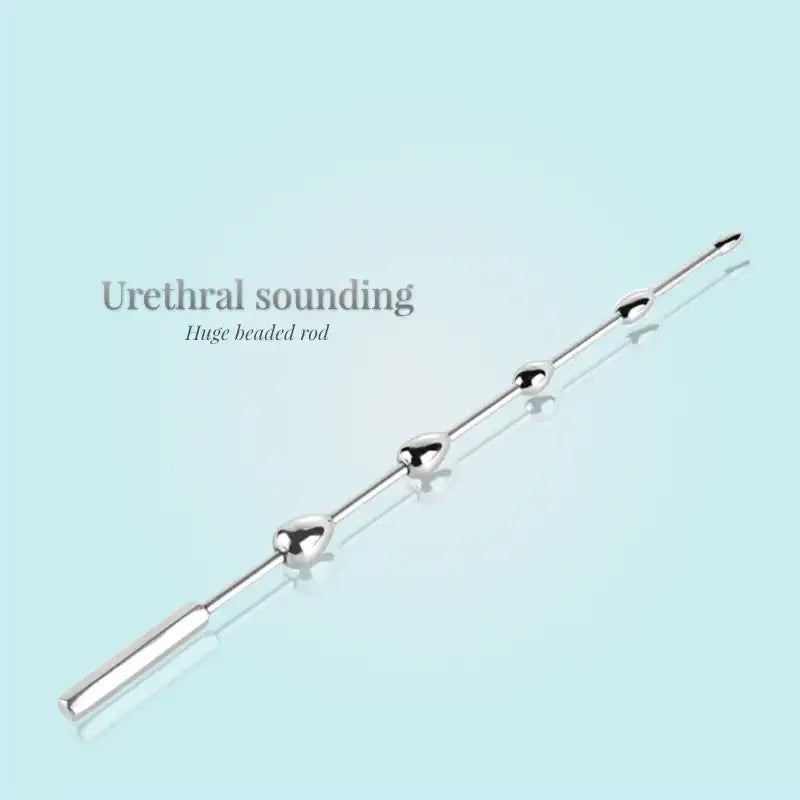Beaded Euphoria - Stainless Steel Urethral Sounding Rod - Frisky Business Adult Sex Toys Shop