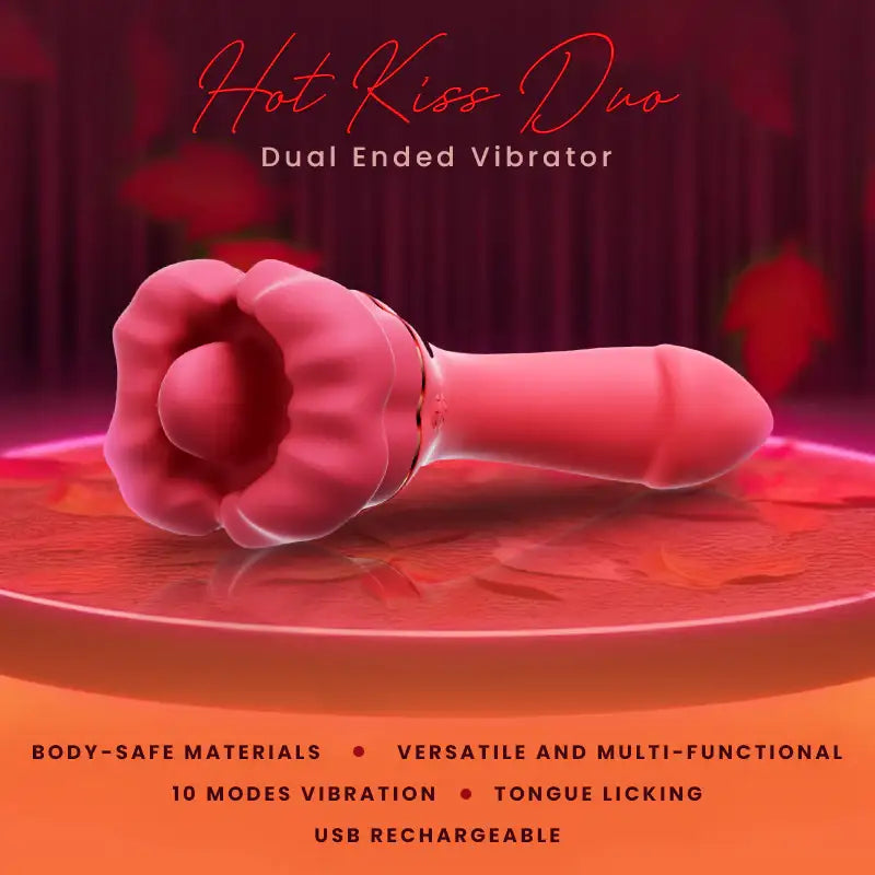 Hot Kiss Duo – Dual Ended Vibrator - Frisky Business Adult Sex Toys Shop