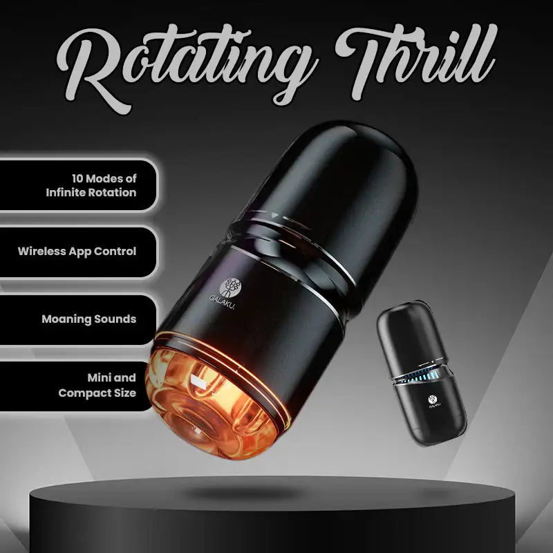 Rotating Thrill - App Control Mini Rotation Masturbator - Frisky Business Adult Sex Toys Shop