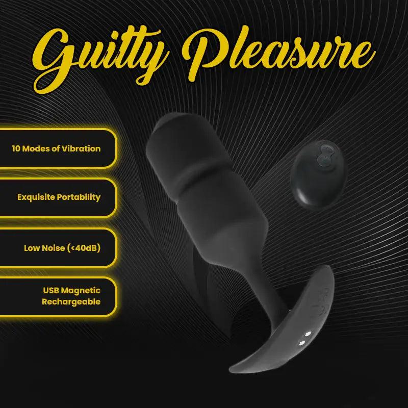 Guilty Pleasure - Vibrating Anal Plug with Remote Control - Frisky Business Adult Sex Toys Shop