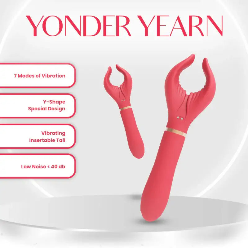 Yonder Yearn - Y-Shape Dual Vibrator - Frisky Business Adult Sex Toys Shop