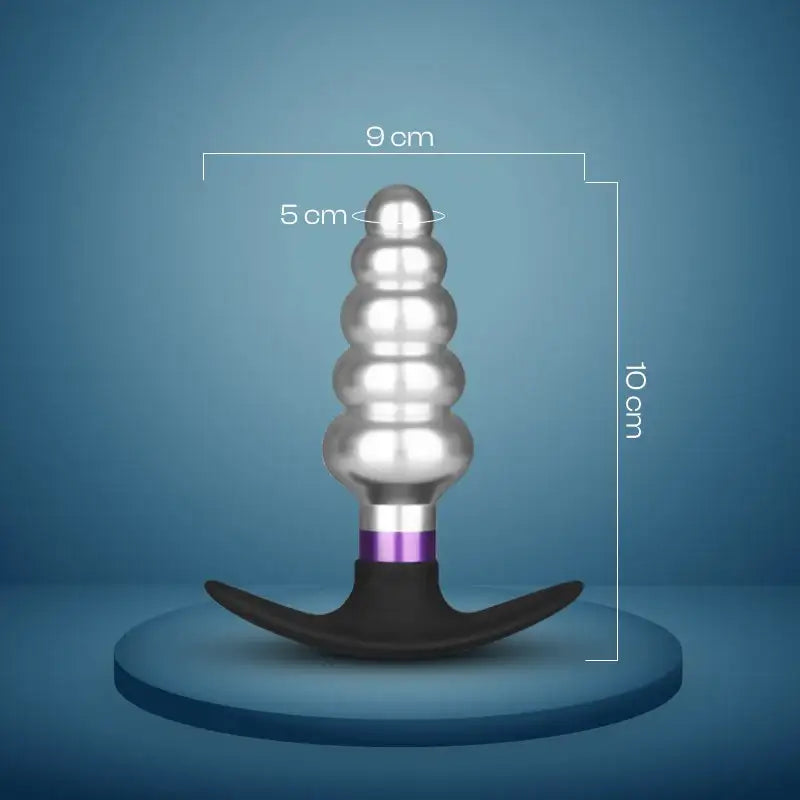 Metallic Moan – Metal Butt Plug - Frisky Business Adult Sex Toys Shop