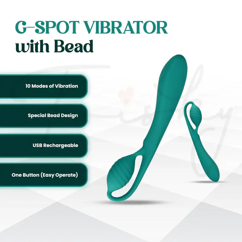 SHOTS G-Spot Vibrator with Bead Smooth silicone surface with bead texture for enhanced intimate sensations Singapore