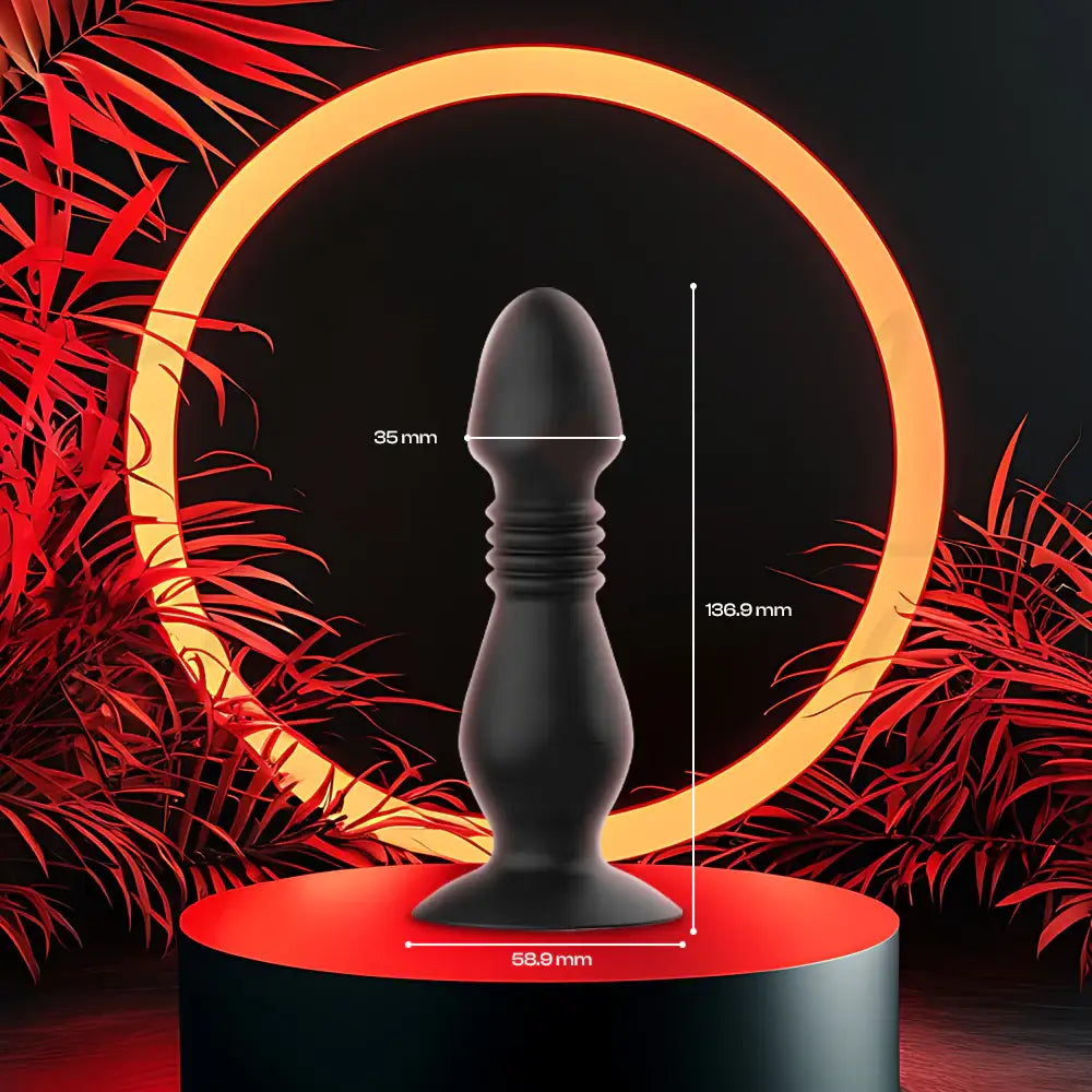 AeroPlug - Thrusting Prostate Massager with Remote Control, Suction Cup Base - Frisky Business Adult Sex Toys Shop