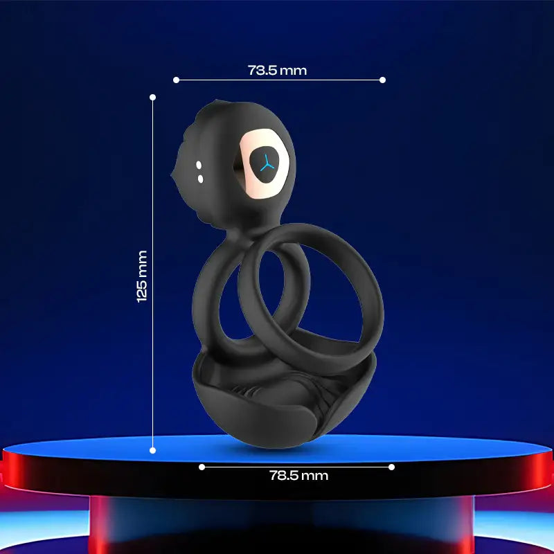 Alluring Invitation - Vibrating Dual Loop Cock Ring - Frisky Business Adult Sex Toys Shop