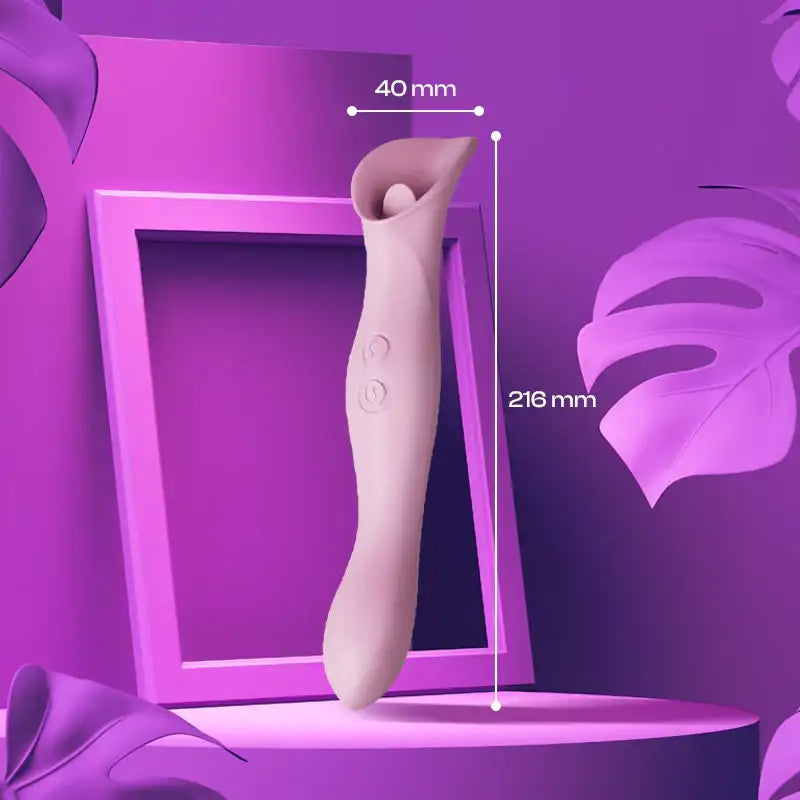 Amora Lick - Female Single Vibrator with Licking Tongue - Frisky Business Adult Sex Toys Shop
