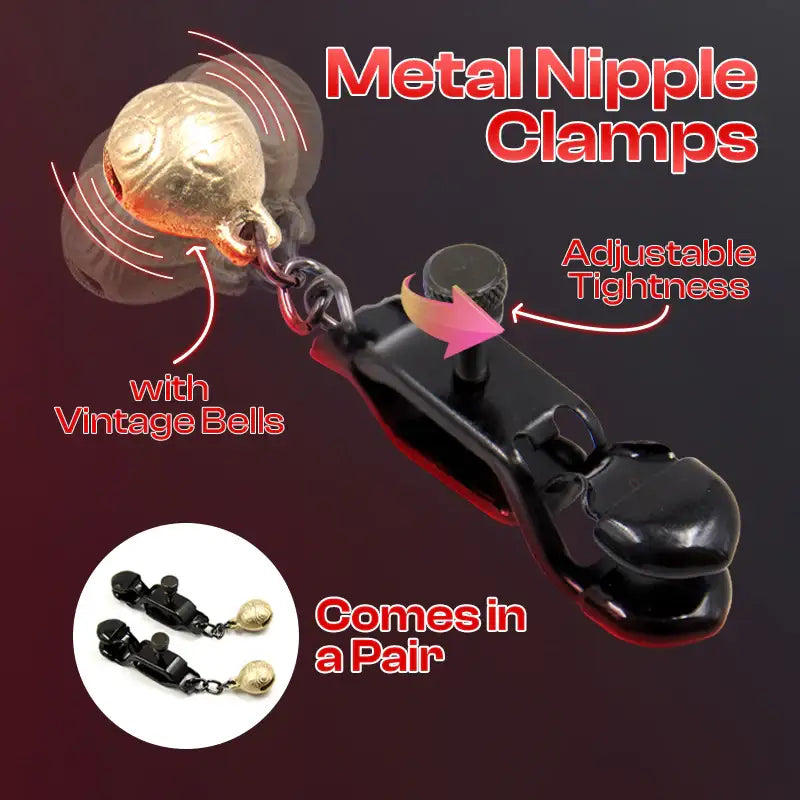 Bat’Tease - Nipple Clamps with Bells - Frisky Business Adult Sex Toys Shop