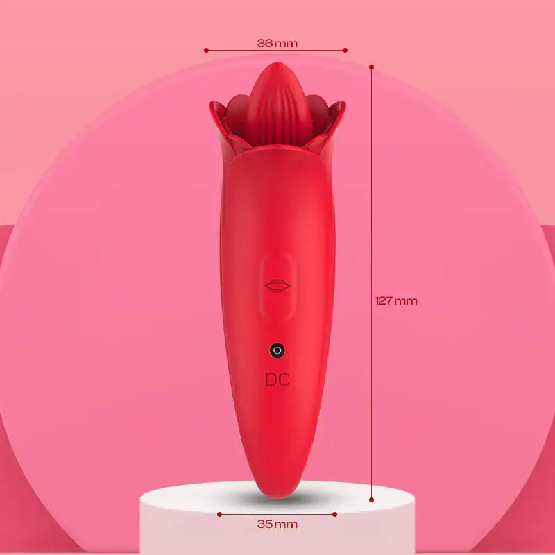 Blooming Love – Rose-Shaped Licking Vibrator - Frisky Business Adult Sex Toys Shop