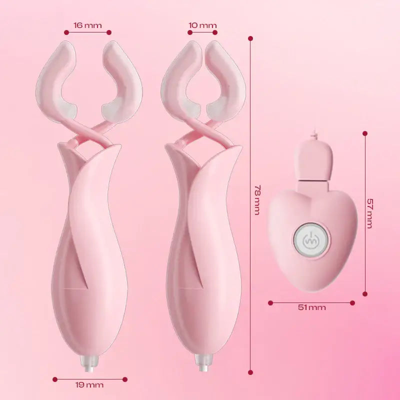 Coral Charm - Wired Vibrating Nipple Clamps - Frisky Business Adult Sex Toys Shop
