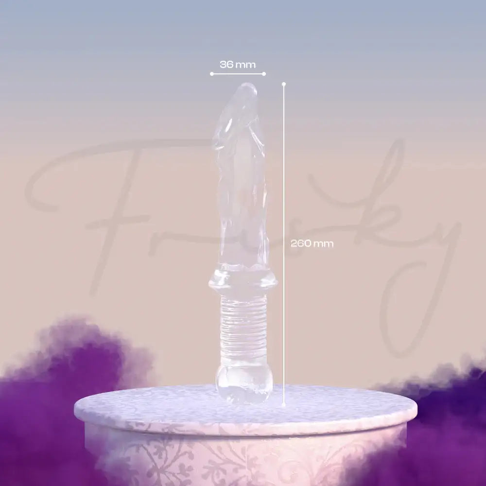 Crystal Saber - Transparent Realistic Dildo - Frisky Business Adult Sex Toys Shop