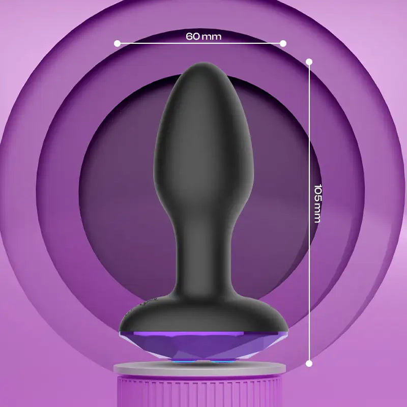 Dazzle Touch – Anal Plug Vibrator With Remote Control - Frisky Business Adult Sex Toys Shop