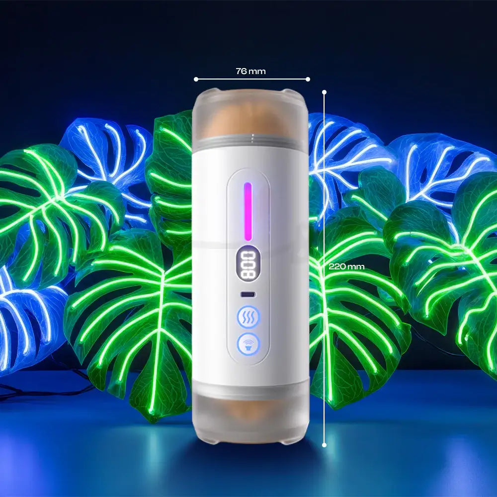 Divine Chalice – APP Control Dual Entry Auto Vibrating Masturbator - Frisky Business Adult Sex Toys Shop