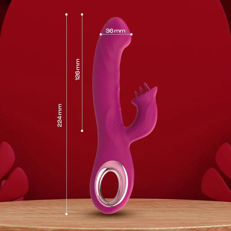 Fingering Frenzy - Fingering Dual Vibrator with Licking - Frisky Business Adult Sex Toys Shop