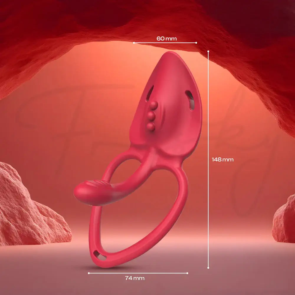 FlareBelle - Wearable Remote/APP Control Vibrator Paired With Cock Ring + Strap - Frisky Business Adult Sex Toys Shop