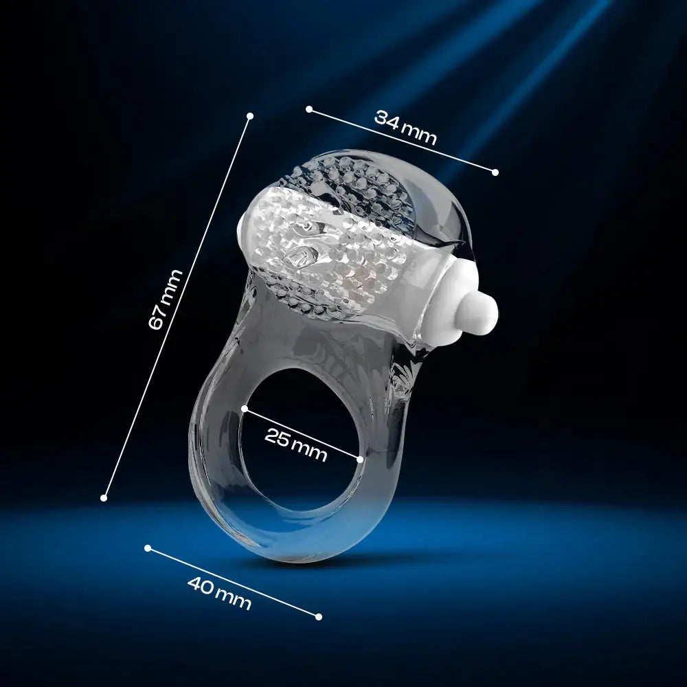 Gentle Kiss - Vibrating Cock Ring Sustain Erection, Adult Male Penis Sex Toys - Frisky Business Adult Sex Toys Shop