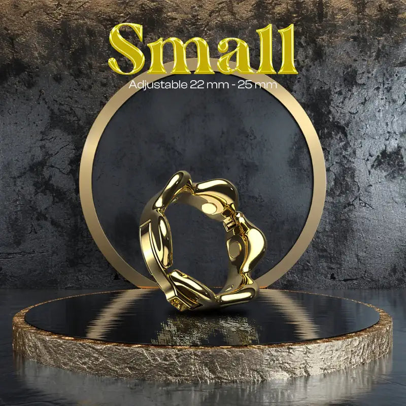 Golden Enthrall - Adjustable Zinc Alloy Cock Ring - Frisky Business Adult Sex Toys Shop