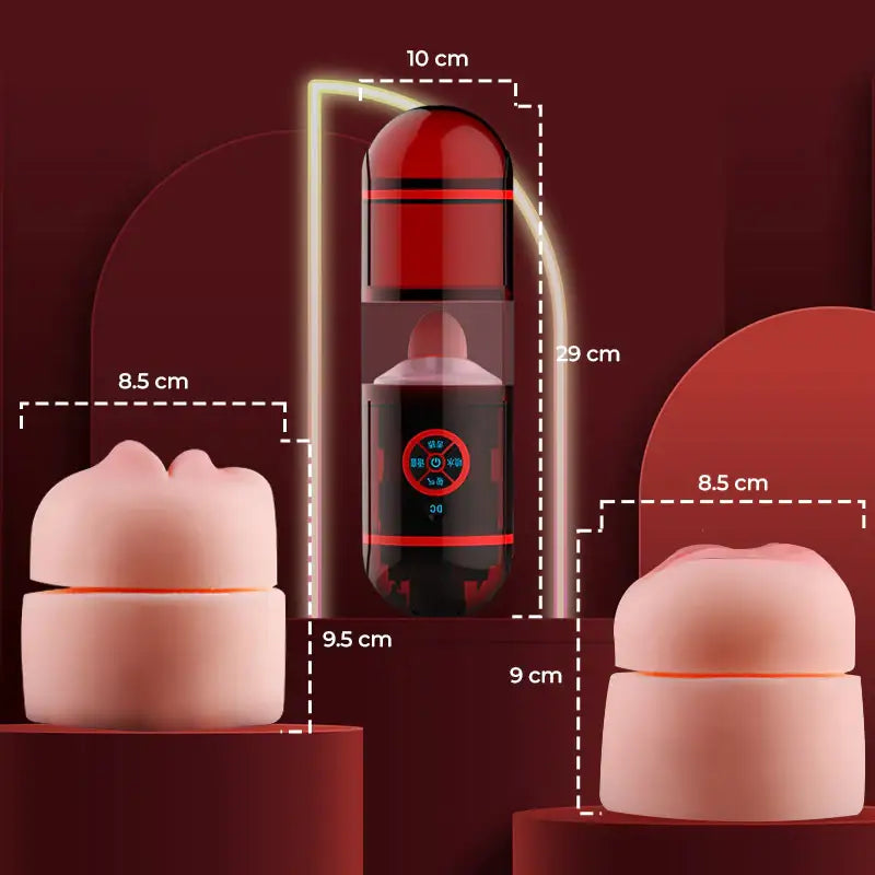 Harmonic Haven - Dual Entry Vibrating Masturbator - Frisky Business Adult Sex Toys Shop