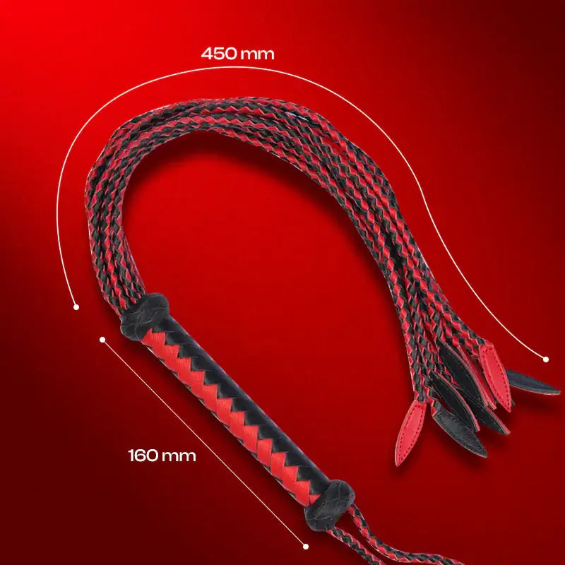 Inferno Fangs - Genuine Leather 9-Tail Whip - Frisky Business Adult Sex Toys Shop