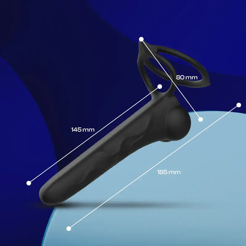 Jumpy Johnson - Vibrating Cock Ring With Dual Loops - Frisky Business Adult Sex Toys Shop