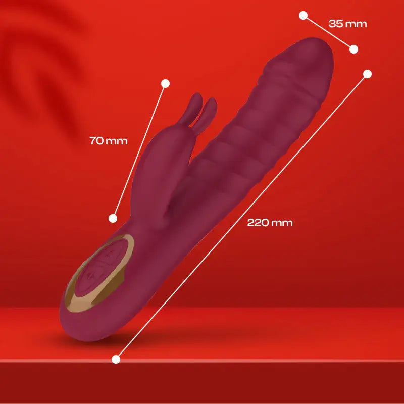 Luxe Leap - Female Rabbit Thrusting Vibrator - Frisky Business Adult Sex Toys Shop