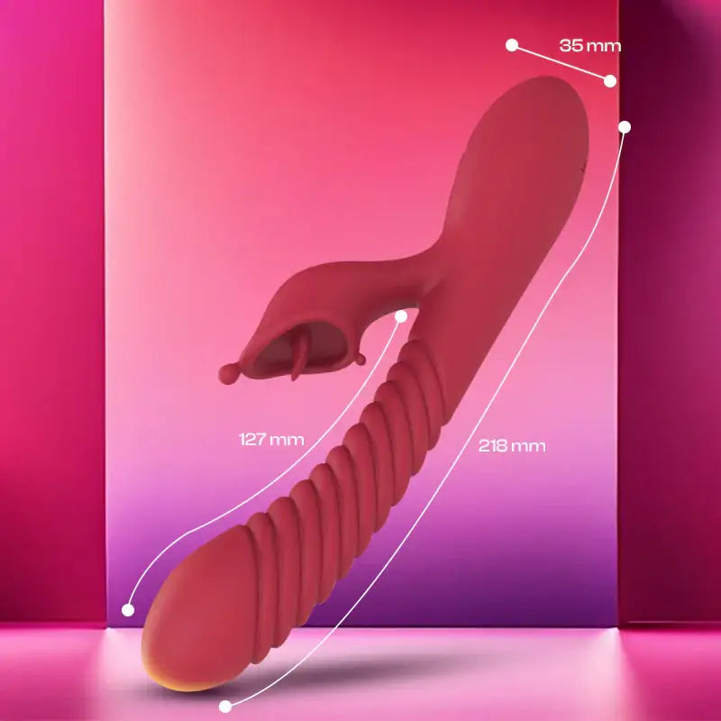 Marry Mirage - Dual Vibrator with Licking Tongue - Frisky Business Adult Sex Toys Shop