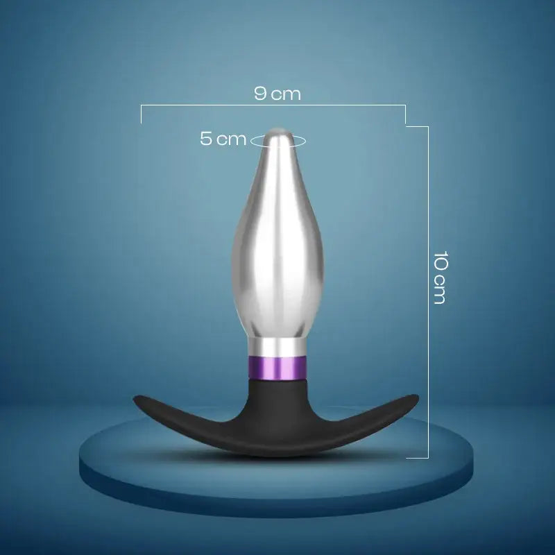 Metallic Moan – Metal Butt Plug - Frisky Business Adult Sex Toys Shop