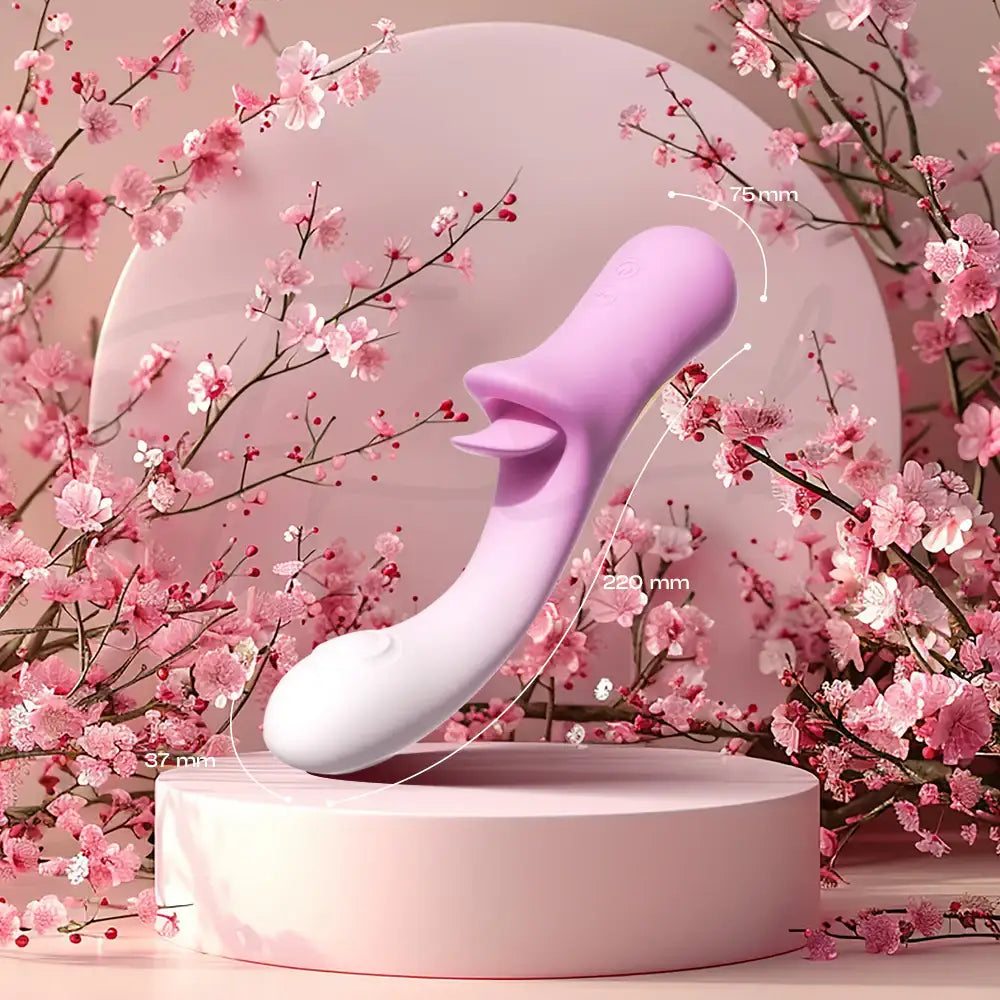 Moonlit Touch – Tongue Licking Clitoral Stimulation G-Spot Tapping Vibrator - Frisky Business Adult Sex Toys Shop