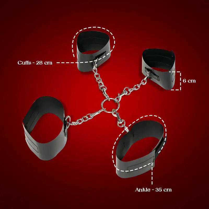Naughty Nods Cuffs – Bed Bondage Handcuff Set - Frisky Business Adult Sex Toys Shop