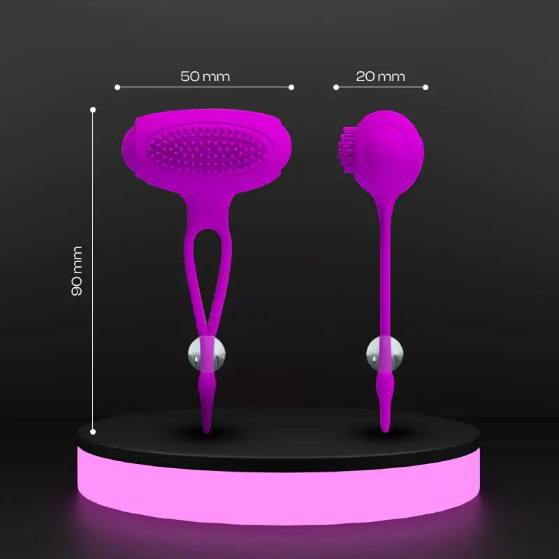 Plum Paradise - Wireless Adjustable Nipple Vibrators - Frisky Business Adult Sex Toys Shop