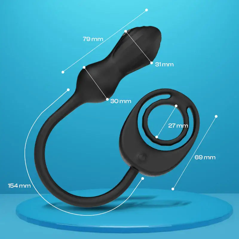 Pulsing Zap - Electroshock Vibrating Cock Ring with Remote Control - Frisky Business Adult Sex Toys Shop